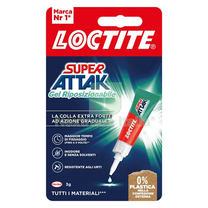 12PZ SUPER ATTAK 'GEL RIPOSIZIONABILE' gr. 3 — Adesivi e sigillanti — rif. FERX.9001478NLM 12PZ SUPER ATTAK 'GEL RIPOSIZIONABILE' gr. 3 — Adesivi e sigillanti — rif. FERX.9001478NLM