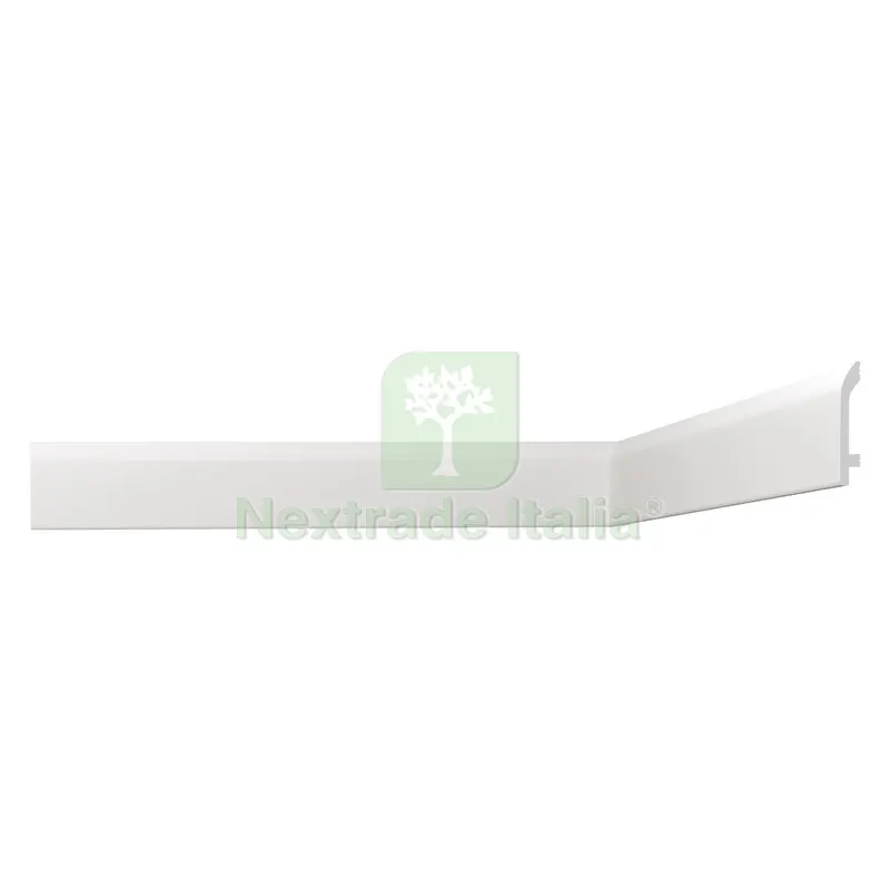 14PZ Battiscopa Decorativo Serie 'luxstyl' mod. 'L10015' - mm 15 x 100 — Profili e angolari decorativi — rif. FERX.9131332NLM 14PZ Battiscopa Decorativo Serie 'luxstyl' mod. 'L10015' - mm 15 x 100 — Profili e angolari decorativi — rif. FERX.9131332NLM