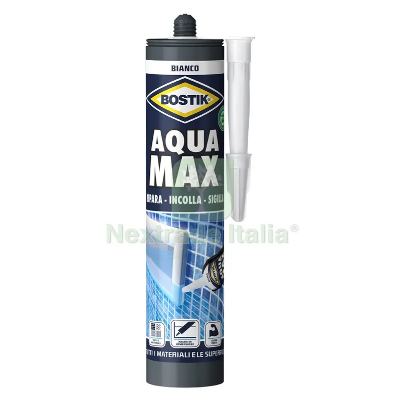 ADESIVO 'AQUA MAX' gr. 425 - cartuccia - bianco — Adesivi e sigillanti — rif. FERX.9120154NLM ADESIVO 'AQUA MAX' gr. 425 - cartuccia - bianco — Adesivi e sigillanti — rif. FERX.9120154NLM