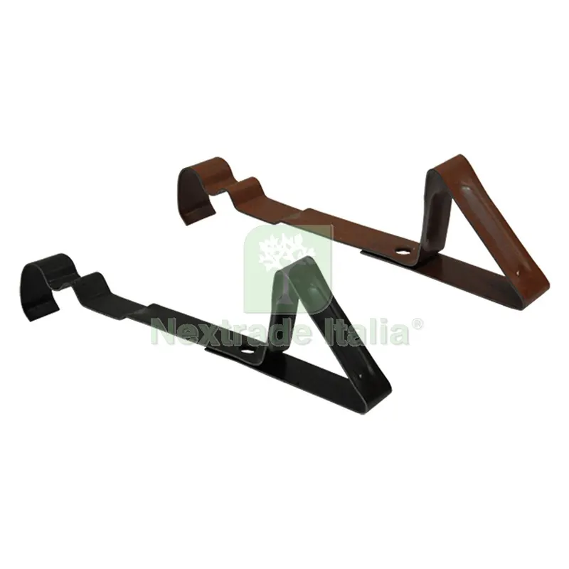 10PZ Fermaneve per Tegola Marsigliese h. 260 mm - colore marrone — Isolanti e reti — rif. FERX.1083930NLM
