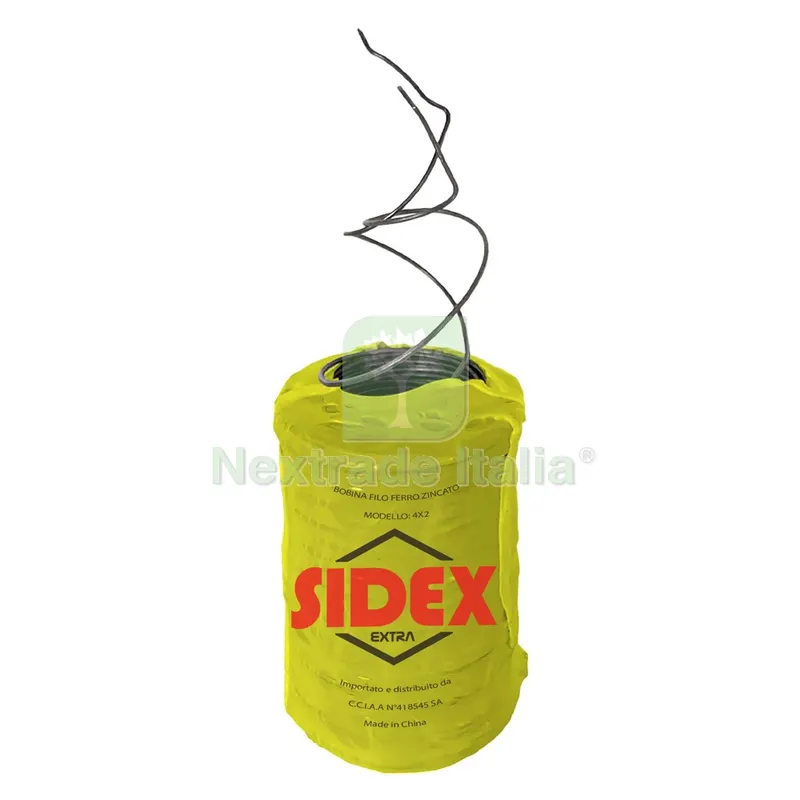 25KG Bobina Filo Ferro Zincato a 2 Fili n. 4 x 2 — Accessori recinzione — rif. FERX.108611NLM 25KG Bobina Filo Ferro Zincato a 2 Fili n. 4 x 2 — Accessori recinzione — rif. FERX.108611NLM