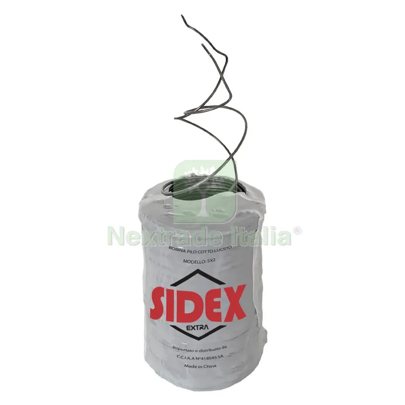 25KG Bobina Filo Cotto Lucido n. 5 x 2 — Chiodi e graffe — rif. FERX.108605NLM 25KG Bobina Filo Cotto Lucido n. 5 x 2 — Chiodi e graffe — rif. FERX.108605NLM
