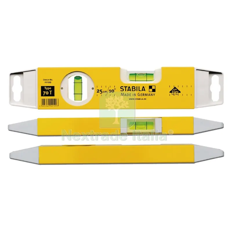 Livella a Due Fiale Tascabile '70 T' cm 25 — Misurazione e taglio manuale — rif. FERX.1018730NLM Livella a Due Fiale Tascabile '70 T' cm 25 — Misurazione e taglio manuale — rif. FERX.1018730NLM