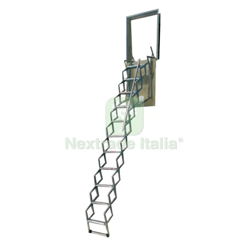 SCALA A PANTOGRAFO A PARETE 70 x 100 x H. 3 mt. -11 gr. — Utensili muratura — rif. FERX.103640NLM