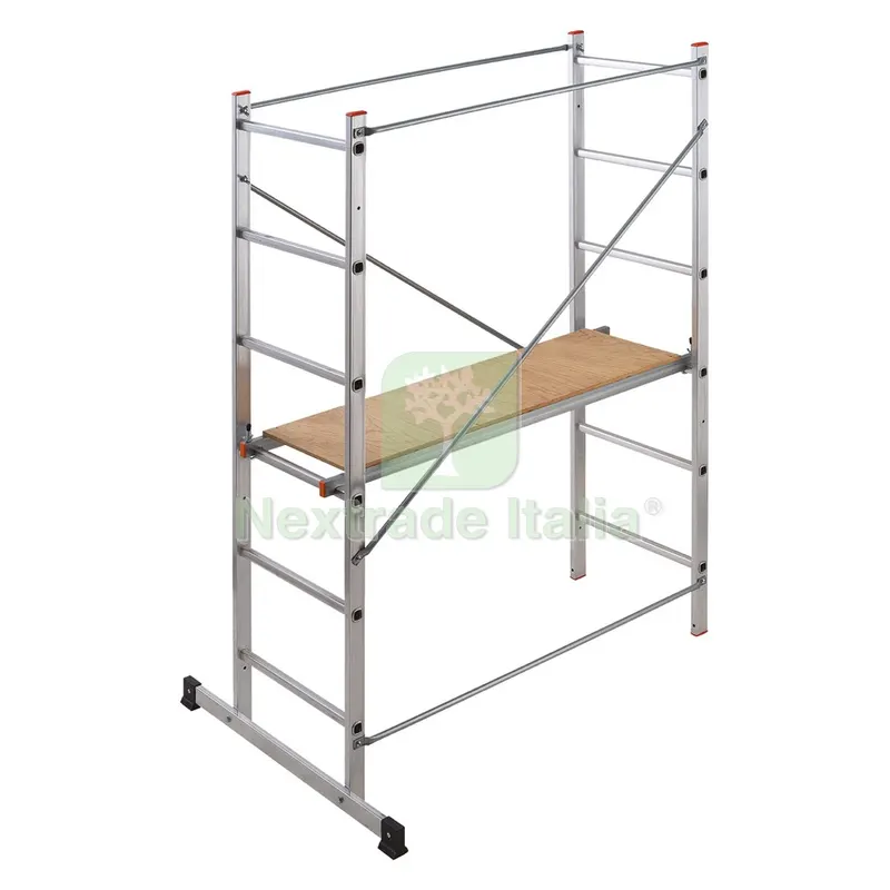 TRABATTELLO 'EASY 100' cm. 149 x 53 x H.181 — Scale e ponteggi — rif. FERX.1038054NLM TRABATTELLO 'EASY 100' cm. 149 x 53 x H.181 — Scale e ponteggi — rif. FERX.1038054NLM