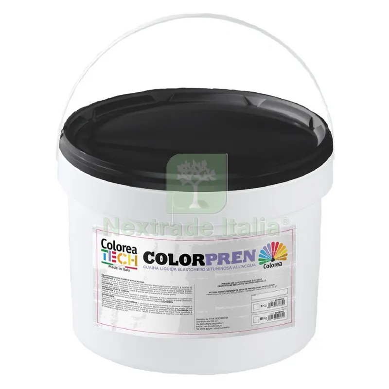 Guaina Bituminosa Liquida 'colorpren' kg. 18 - nera — Isolanti e reti — rif. FERX.9040015NLM Guaina Bituminosa Liquida 'colorpren' kg. 18 - nera — Isolanti e reti — rif. FERX.9040015NLM