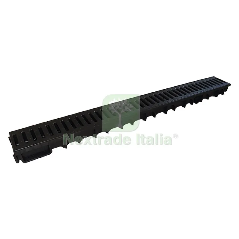 CANALETTA MODULARE PEDONABILE CON GRIGLIA PVC kit 3 pezzi + 2 tappi — Disinfestazione e controllo nocivi — rif. FERX.1042390NLM