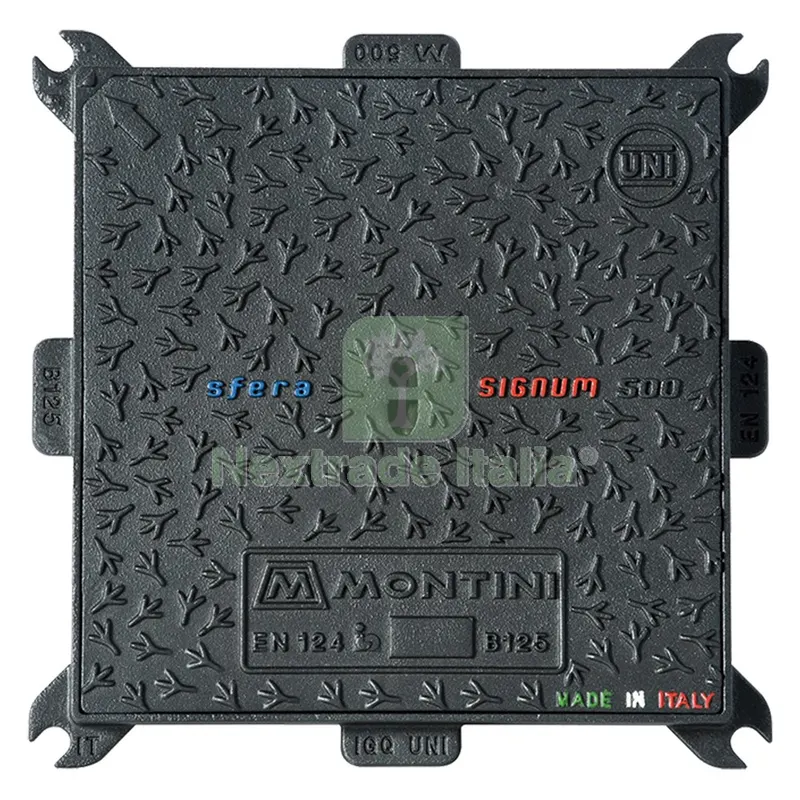 CHIUSINO IN GHISA B125 SIGNUM - 50 x 50 - Kg 17 — Casalinghi e organizzazione — rif. FERX.1041114NLM