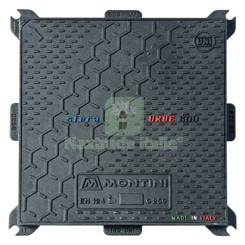CHIUSINO IN GHISA C250 URBE - 60 x 60 - Kg 30 — Casalinghi e organizzazione — rif. FERX.1041120NLM CHIUSINO IN GHISA C250 URBE - 60 x 60 - Kg 30 — Casalinghi e organizzazione — rif. FERX.1041120NLM