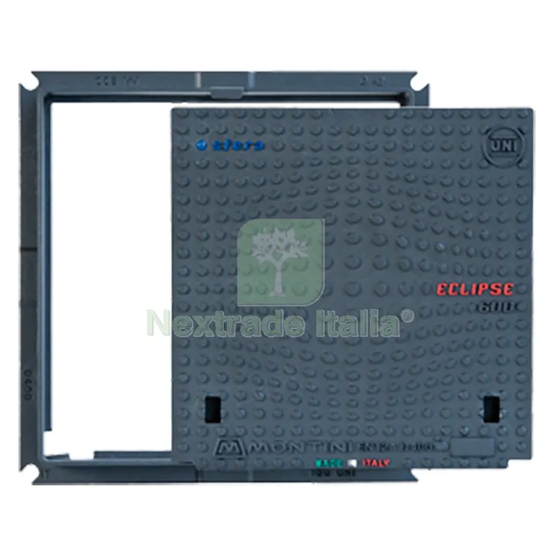 CHIUSINO IN GHISA D400 ECLIPSE - 80 x 80 - Kg 76 — Casalinghi e organizzazione — rif. FERX.1041138NLM CHIUSINO IN GHISA D400 ECLIPSE - 80 x 80 - Kg 76 — Casalinghi e organizzazione — rif. FERX.1041138NLM