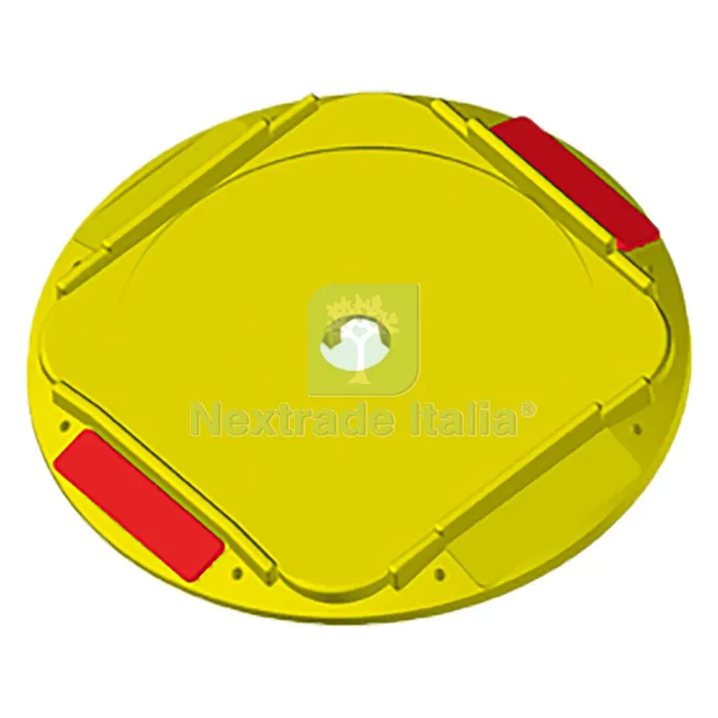 BASETTA INCAVO TONDO CON CATARIFRANGENTE cm 21,1 x 21,6 x h.2,2 (esterno) — Reti e recinzioni — rif. FERX.1028910NLM
