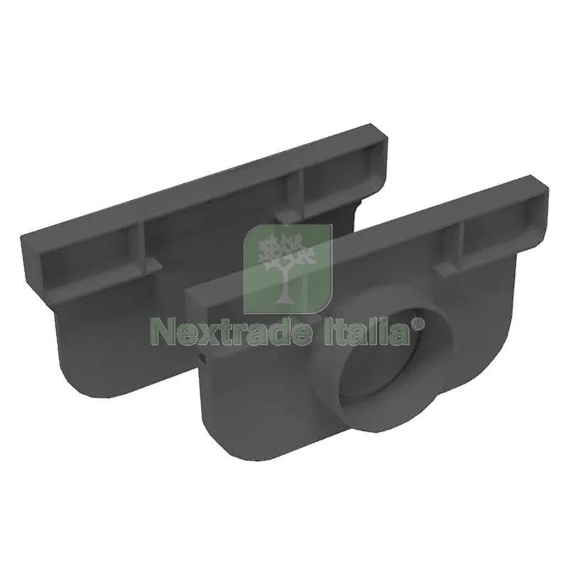 Tappo per Canaletta Modulare A15 ''compact'' cm 11 x H. 5,4 - scarico ø40 mm — Casalinghi e organizzazione — rif. FERX.1030196NLM