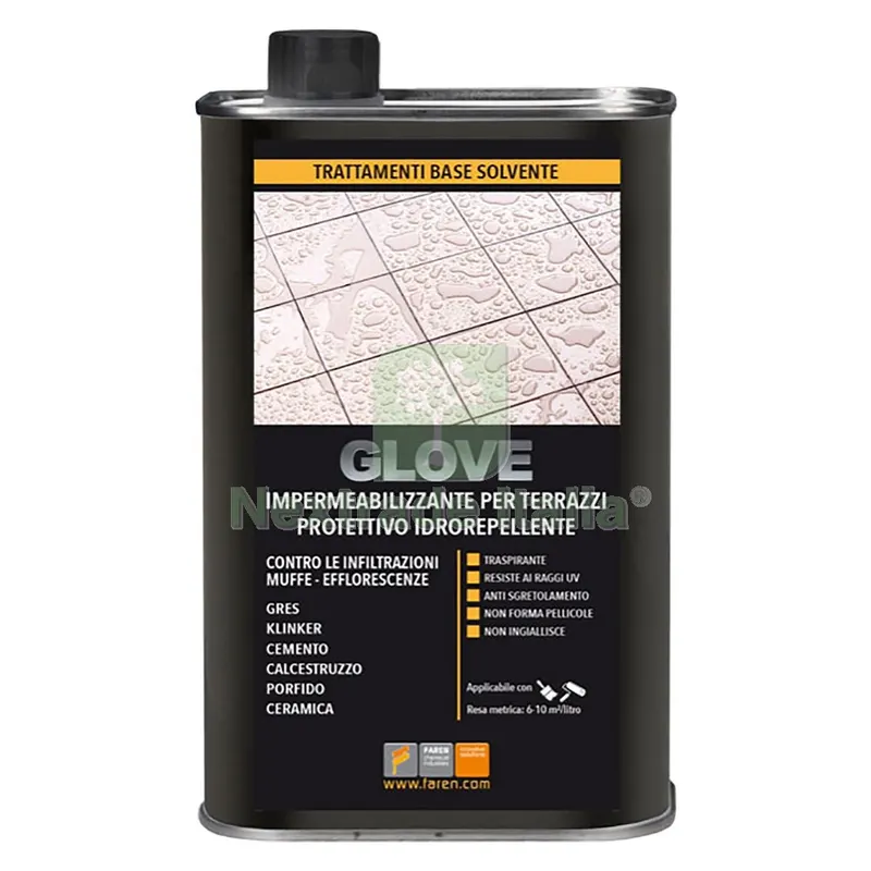IMPERMEABILIZZANTE PER TERRAZZE 'GLOVE' lt. 1 — Isolanti e reti — rif. FERX.9037694NLM