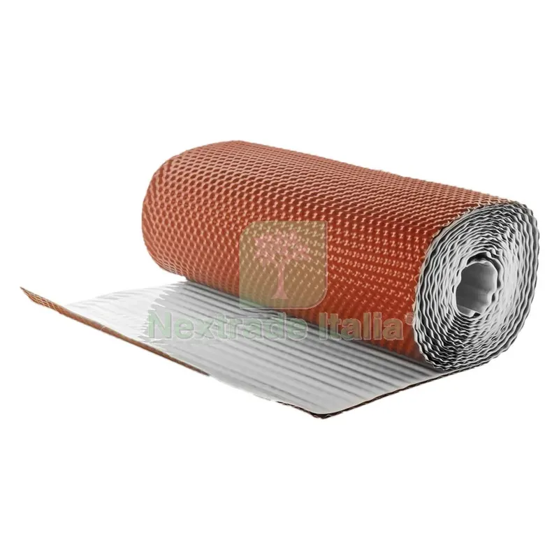 BANDA AUTOADESIVA IN ALLUMINIO 'FLASHING BAND' h. 300 mm x 2,5 mt - colore terracotta (RAL8004) — Isolanti e reti — rif. FERX.1045680NLM