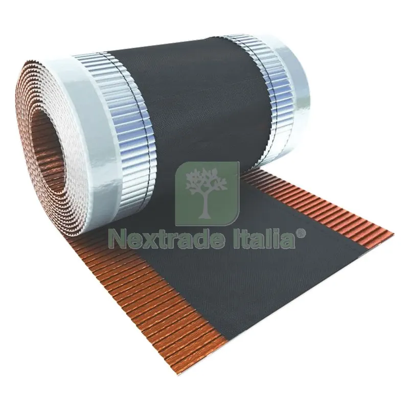 Banda Autoadesiva Sottocolmo 'ondulair Adhesive' h. 390 mm x 5 mt. - colore terracotta (RAL8004) — Isolanti e reti — rif. FERX.1045690NLM Banda Autoadesiva Sottocolmo 'ondulair Adhesive' h. 390 mm x 5 mt. - colore terracotta (RAL8004) — Isolanti e reti — rif. FERX.1045690NLM