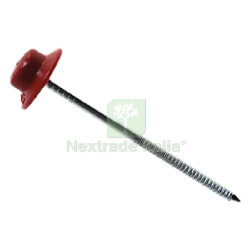Chiodo per Fissaggio Lastra Bitumata 'onduline' lunghezza 60 mm - colore rosso — Chiodi e graffe — rif. FERX.1045770NLM Chiodo per Fissaggio Lastra Bitumata 'onduline' lunghezza 60 mm - colore rosso — Chiodi e graffe — rif. FERX.1045770NLM