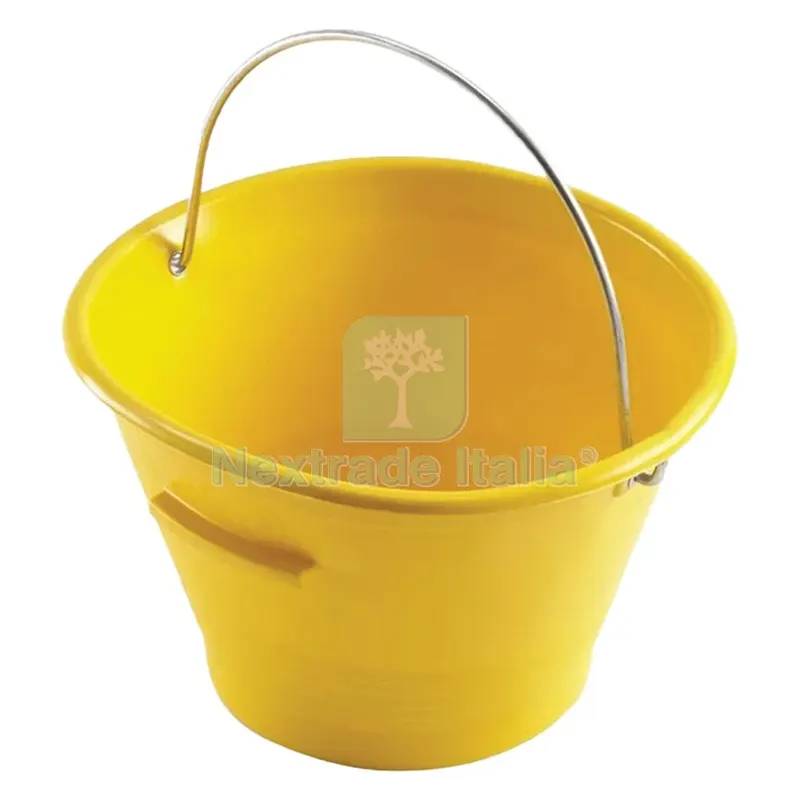 10PZ Secchio per Muratore 'MEK Edil' giallo Ø mm 360 - 14 litri — Casalinghi e organizzazione — rif. FERX.1021746NLM