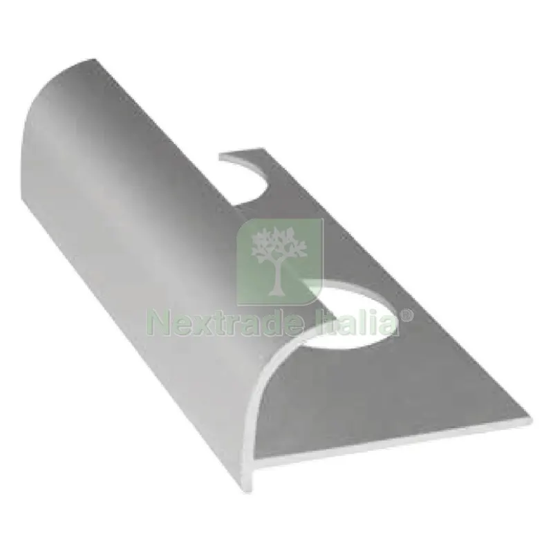 5PZ PROFILO JOLLY PER PIASTRELLE BORDI ARROTONDATI mm 10 cm 250 satinato — Isolanti e reti — rif. FERX.1031626NLM