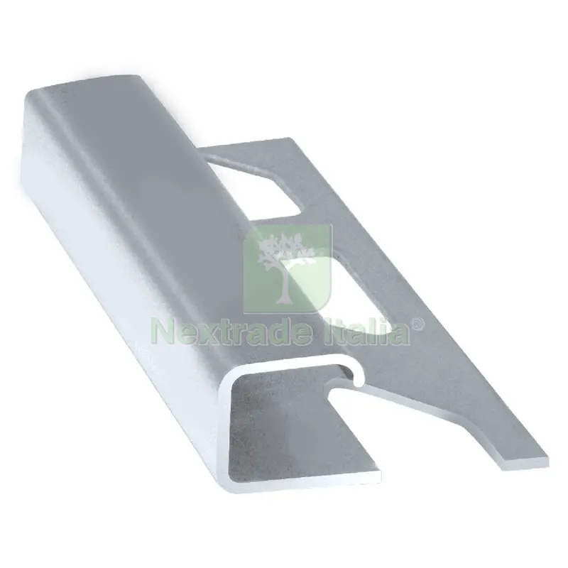 12PZ PROFILO JOLLY PER PIASTRELLE BORDI QUADRI mm 10 cm 250 lucido — Isolanti e reti — rif. FERX.1031650NLM