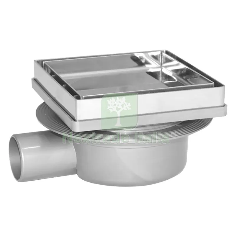 Chiusino Sifonato Telescopico Porta Piastrella cm 13 x 13 x h. 7,6 - 8,1 - attacco Ø 40 mm — Casalinghi e organizzazione — rif. FERX.104287NLM Chiusino Sifonato Telescopico Porta Piastrella cm 13 x 13 x h. 7,6 - 8,1 - attacco Ø 40 mm — Casalinghi e organizzazione — rif. FERX.104287NLM
