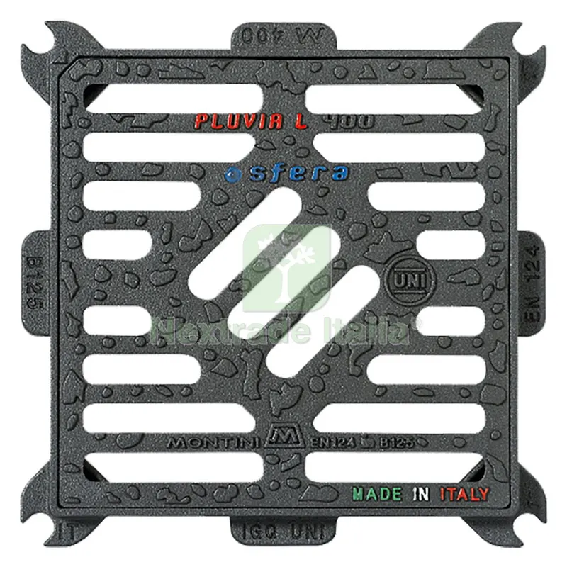 Chiusino Grigliato in Ghisa Piano Pluvia Light - 30 x 30 - Kg 5,3 — Casalinghi e organizzazione — rif. FERX.1041540NLM Chiusino Grigliato in Ghisa Piano Pluvia Light - 30 x 30 - Kg 5,3 — Casalinghi e organizzazione — rif. FERX.1041540NLM