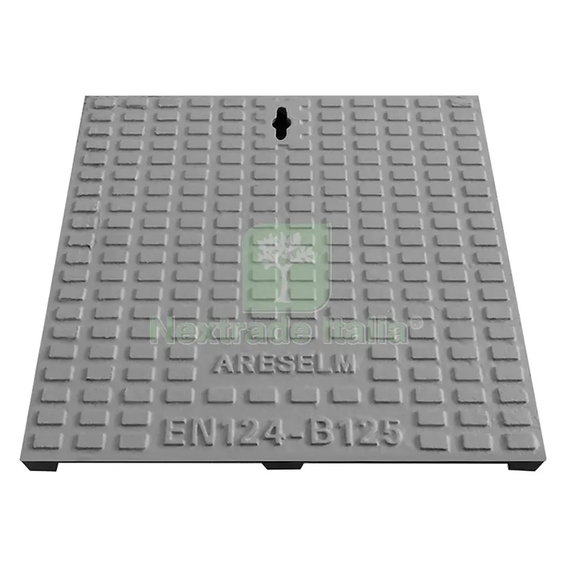 CHIUSINO IN GHISA B125 40 x 40 - Kg 8,95 — Scarichi e sifoni — rif. FERX.1041174NLM CHIUSINO IN GHISA B125 40 x 40 - Kg 8,95 — Scarichi e sifoni — rif. FERX.1041174NLM