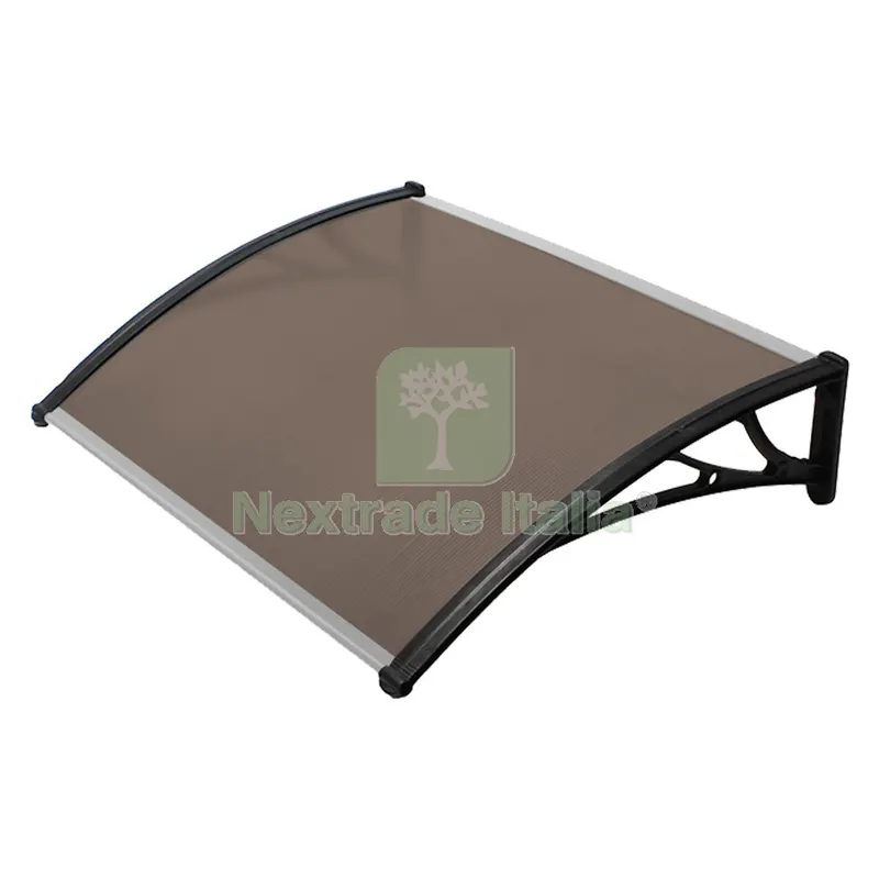 PENSILINA DA ESTERNO cm 100 x 150 marrone fume' — Gazebo e strutture giardino — rif. FERX.1048112NLM PENSILINA DA ESTERNO cm 100 x 150 marrone fume' — Gazebo e strutture giardino — rif. FERX.1048112NLM