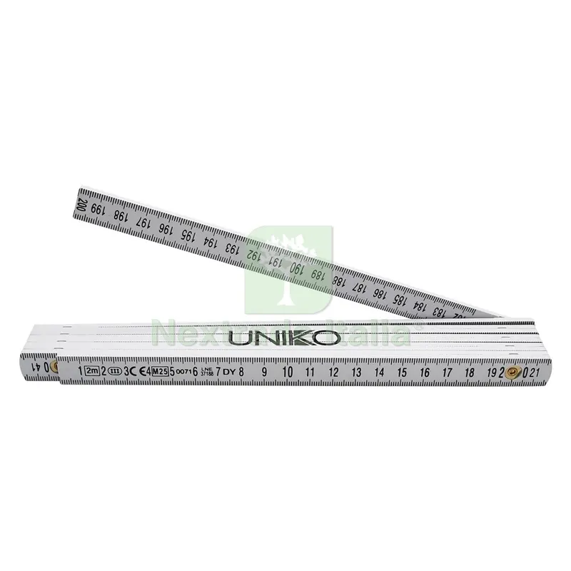 10PZ Doppio Metro 'uniko' mt.2 - pieghevole in plastica — Misurazione e taglio manuale — rif. FERX.101972NLM 10PZ Doppio Metro 'uniko' mt.2 - pieghevole in plastica — Misurazione e taglio manuale — rif. FERX.101972NLM