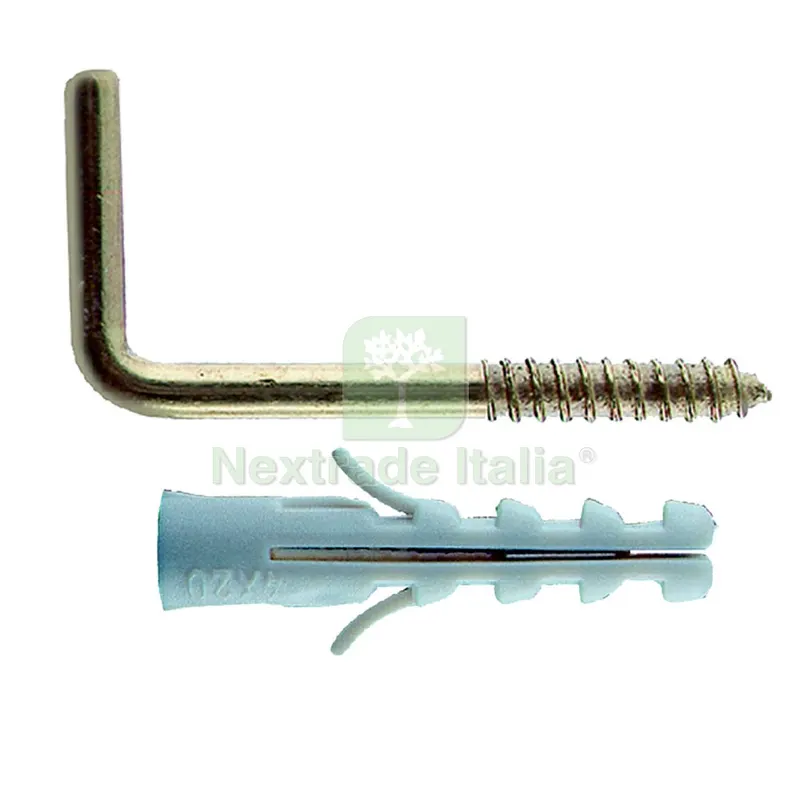 Tassello Nylon 'condor' C4 GL 4 x 20 gancio 2,5 x 32 pz 20 — Tasselli e ancoraggi — rif. FERX.440780NLM