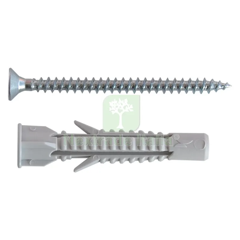 100PZ TASSELLO UNIVERSALE NYLON HNUV080 mm 8 x 50 - con vite — Tasselli e ancoraggi — rif. FERX.440944NLM 100PZ TASSELLO UNIVERSALE NYLON HNUV080 mm 8 x 50 - con vite — Tasselli e ancoraggi — rif. FERX.440944NLM