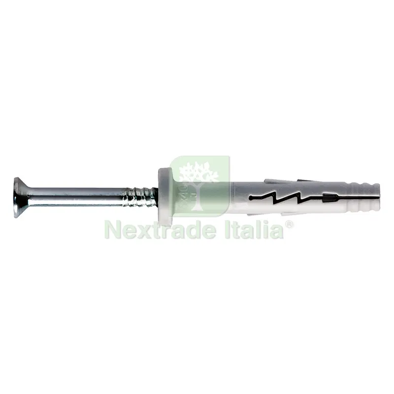 100PZ Tassello Nylon 'turbo JET' TJ6-40V 6 x 40 - vite 3,8 x 45 — Tasselli e ancoraggi — rif. FERX.440338NLM 100PZ Tassello Nylon 'turbo JET' TJ6-40V 6 x 40 - vite 3,8 x 45 — Tasselli e ancoraggi — rif. FERX.440338NLM