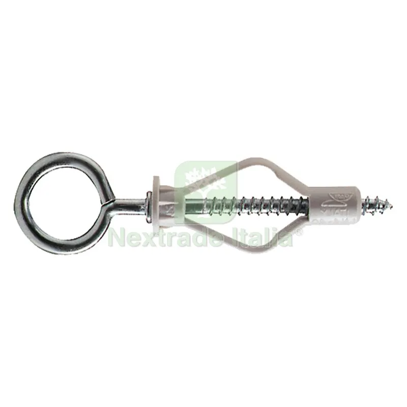 100PZ TASSELLO LASTRO NYLON LN4-40/3 mm 8 x 40 - occh. chiuso — Tasselli e ancoraggi — rif. FERX.441076NLM
