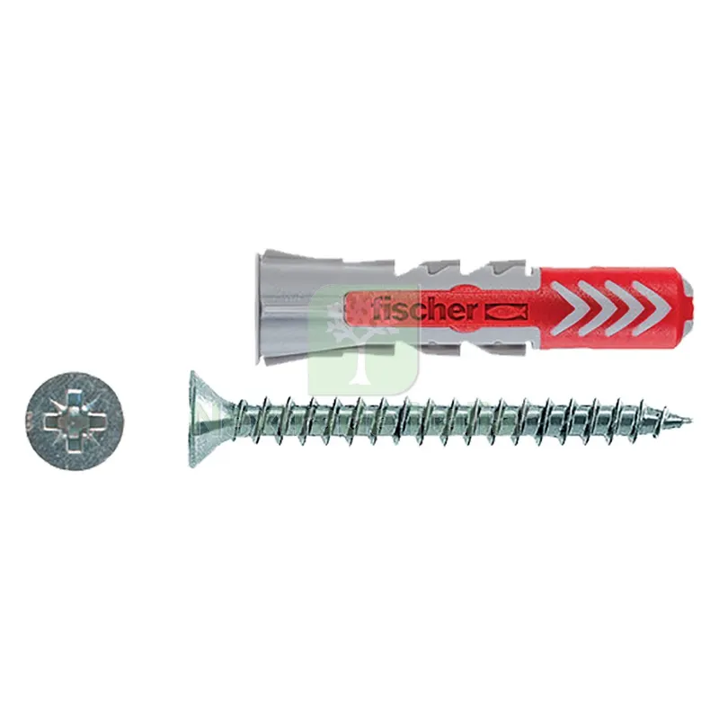 50PZ TASSELLO CON VITE ''DUOPOWER'' 8 S ø 8 x 40 - vite 5x50 mm — Tasselli e ancoraggi — rif. FERX.4600606NLM