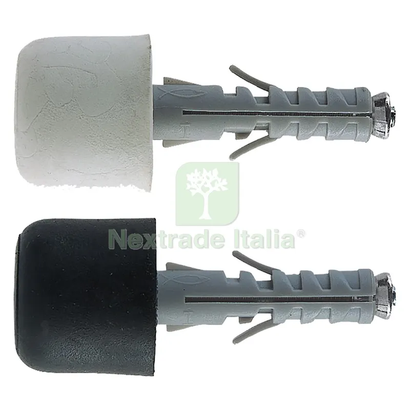 50PZ TASSELLO CON FERMAPORTA SB 9/12 ø9 x 40 mm - bianco — Ferramenta porte e finestre — rif. FERX.4600278NLM