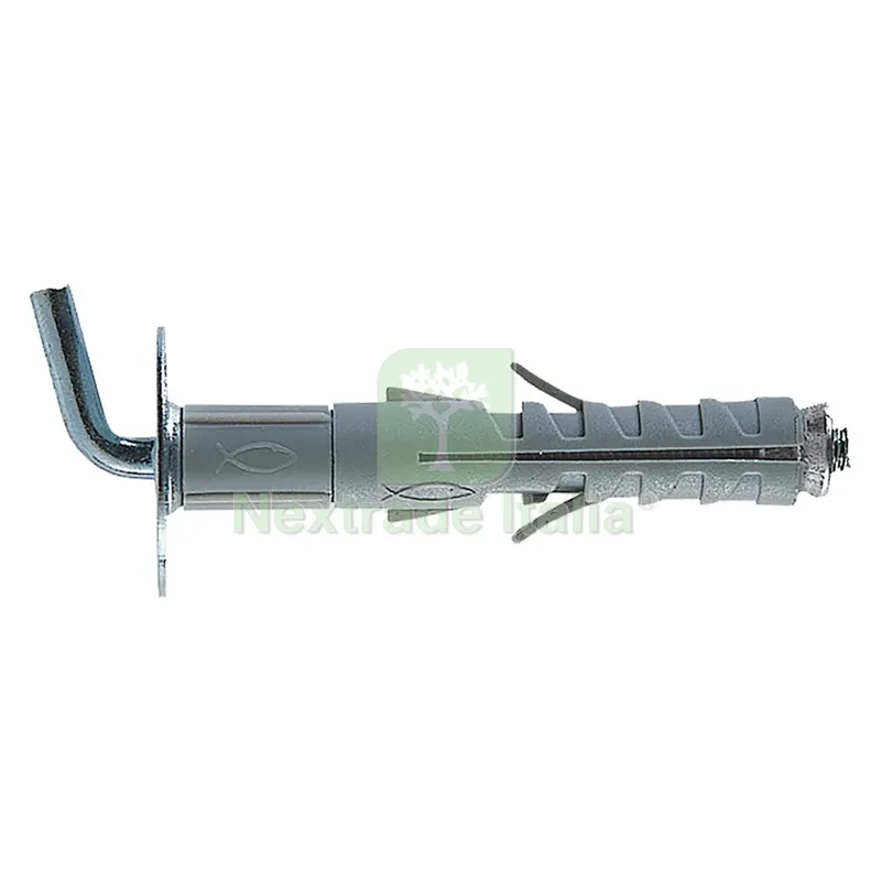 50PZ TASSELLO PROLUNGATO CON GANCIO CORTO SB 12/L8 ø 12 x 57 mm — Tasselli e ancoraggi — rif. FERX.4600294NLM 50PZ TASSELLO PROLUNGATO CON GANCIO CORTO SB 12/L8 ø 12 x 57 mm — Tasselli e ancoraggi — rif. FERX.4600294NLM