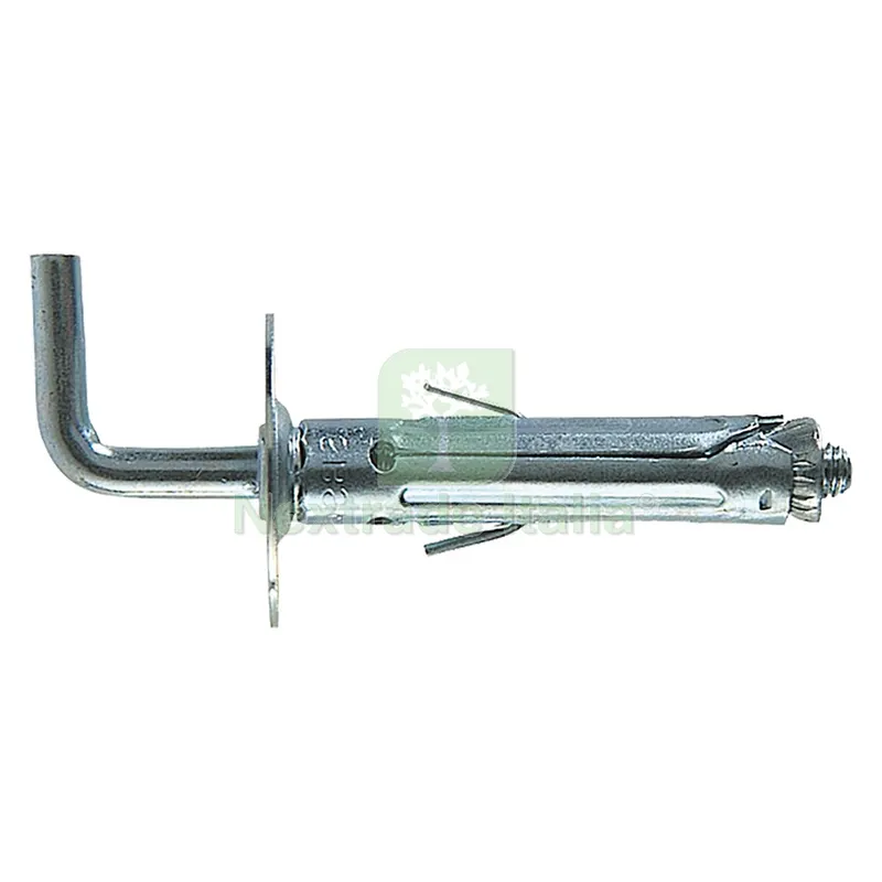 100PZ TASSELLO ACCIAIO CON GANCIO MEDIO SBS 9/2 ø 9 x 45 mm — Tasselli e ancoraggi — rif. FERX.4610306NLM