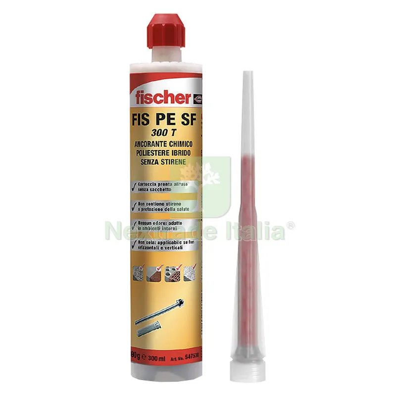 12PZ ANCORANTE CHIMICO 'FIS P PLUS 300T' ml 300 — Tasselli e ancoraggi — rif. FERX.4612109NLM