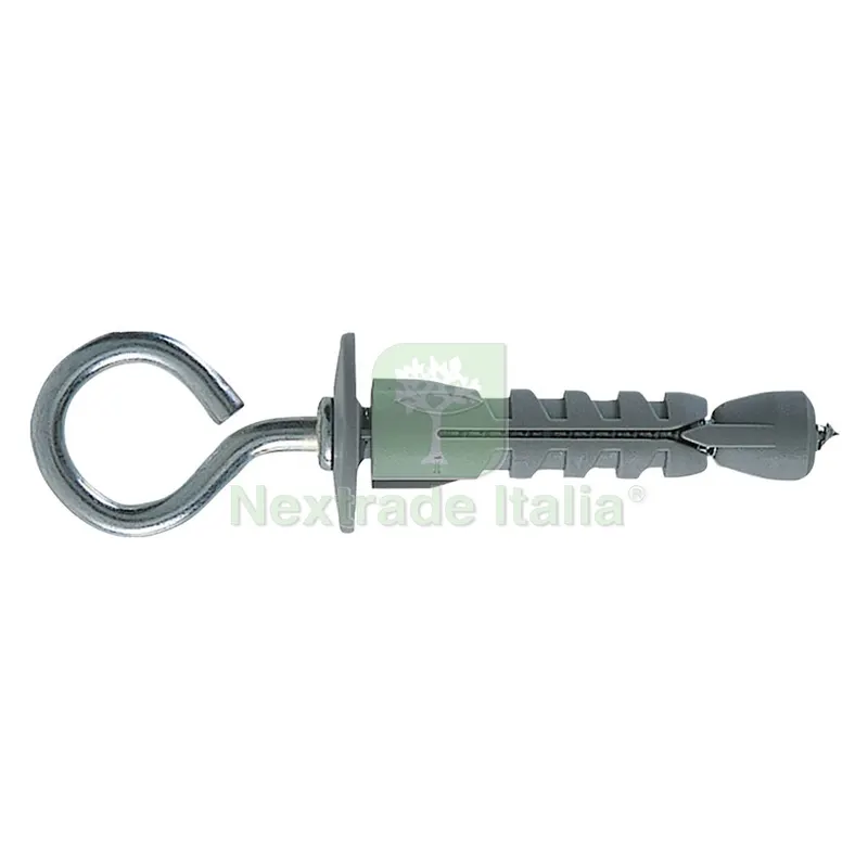 100PZ Tassello per Cartongesso Occhiolo Chiuso SB N 9/3 ø9 x 43 mm — Isolanti e reti — rif. FERX.4610404NLM 100PZ Tassello per Cartongesso Occhiolo Chiuso SB N 9/3 ø9 x 43 mm — Isolanti e reti — rif. FERX.4610404NLM