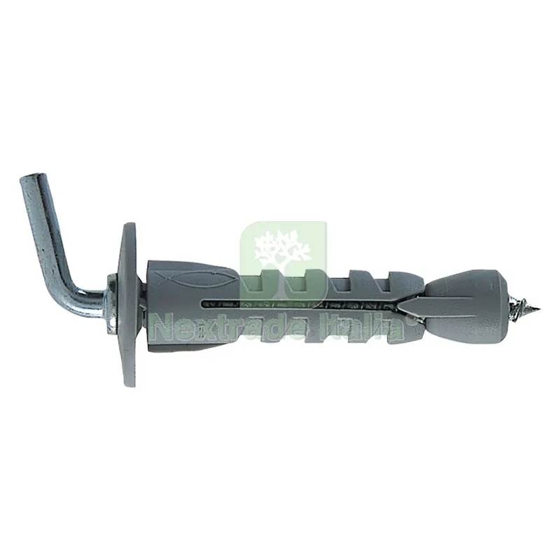 200PZ Tassello per Cartongesso con Gancio Corto SB N 9/8 ø9 x 43 mm — Isolanti e reti — rif. FERX.4610410NLM 200PZ Tassello per Cartongesso con Gancio Corto SB N 9/8 ø9 x 43 mm — Isolanti e reti — rif. FERX.4610410NLM