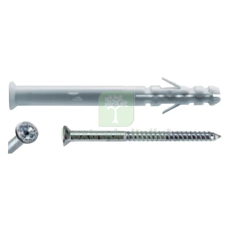 25PZ TASSELLO NYLON C10A160VT 10 x 160 - vite 7 x 165 — Tasselli e ancoraggi — rif. FERX.4406342NLM 25PZ TASSELLO NYLON C10A160VT 10 x 160 - vite 7 x 165 — Tasselli e ancoraggi — rif. FERX.4406342NLM