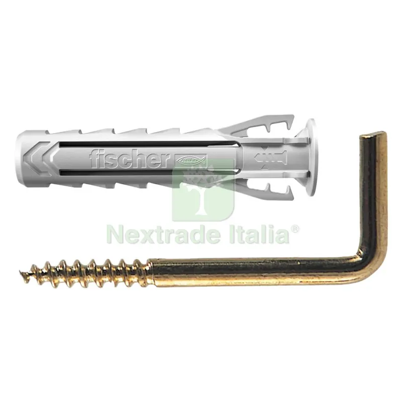 Tassello Nylon con Gancio Appendi Quadro 'SX Plus 4G Gold' Ø 4 x 20 mm — Tasselli e ancoraggi — rif. FERX.4611922NLM Tassello Nylon con Gancio Appendi Quadro 'SX Plus 4G Gold' Ø 4 x 20 mm — Tasselli e ancoraggi — rif. FERX.4611922NLM