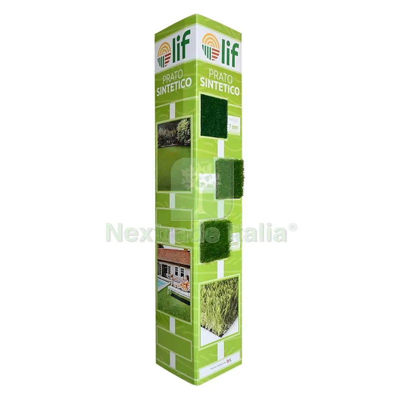 TOTEM PRATO SINTETICO 'LIF' cm. 39 + 39 + 39 x h.185 — Prati sintetici — rif. FERX.TOTPRATNLM TOTEM PRATO SINTETICO 'LIF' cm. 39 + 39 + 39 x h.185 — Prati sintetici — rif. FERX.TOTPRATNLM