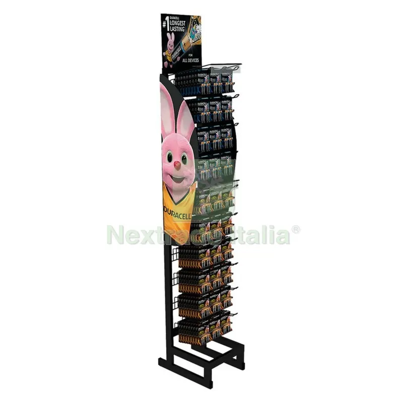 Espositore per Pile Duracell cm. 29 x 53 x h.153 — Articoli per ufficio — rif. FERX.8119000NLM Espositore per Pile Duracell cm. 29 x 53 x h.153 — Articoli per ufficio — rif. FERX.8119000NLM