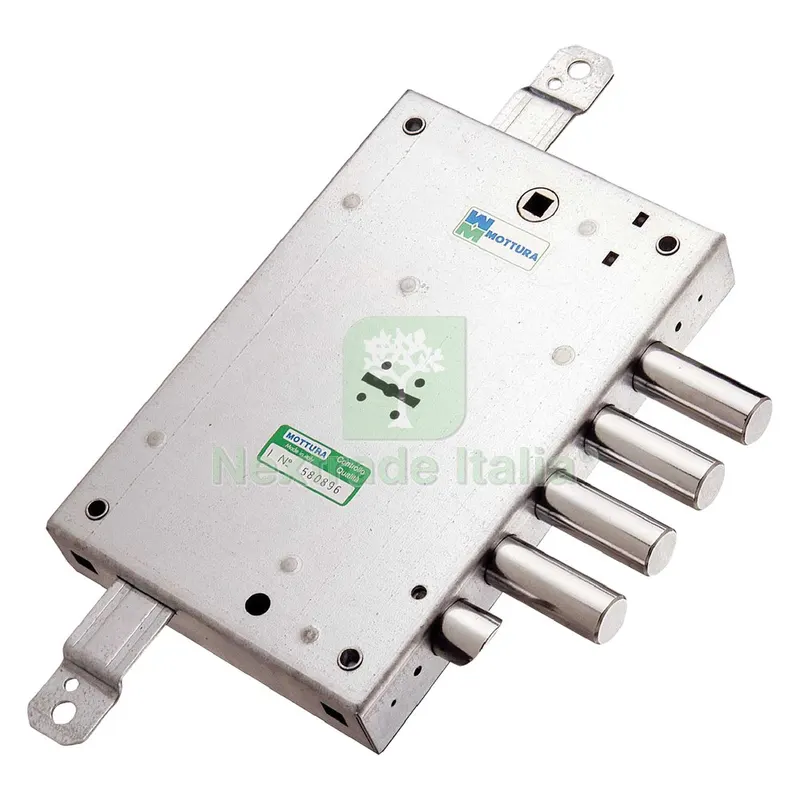 Serratura da Applicare Triplice per Porte Blindate Dx e 63 - mm 206 x 136 codice 3014580 — Serrature e cilindri — rif. FERX.3014580NLM