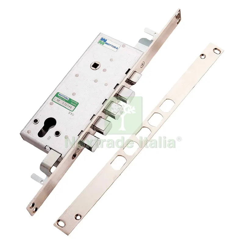 SERRATURA DA INFILARE TRIPLICE PER PORTE BLINDATE Dx E 49 - scatola mm 193 x 78 — Serrature e cilindri — rif. FERX.3014610NLM