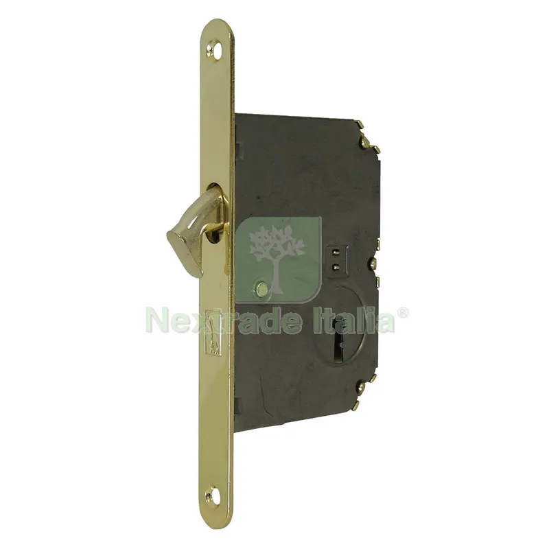 6PZ Serratura a Gancio mm 50 - ottonata — Serrature e cilindri — rif. FERX.300556NLM 6PZ Serratura a Gancio mm 50 - ottonata — Serrature e cilindri — rif. FERX.300556NLM