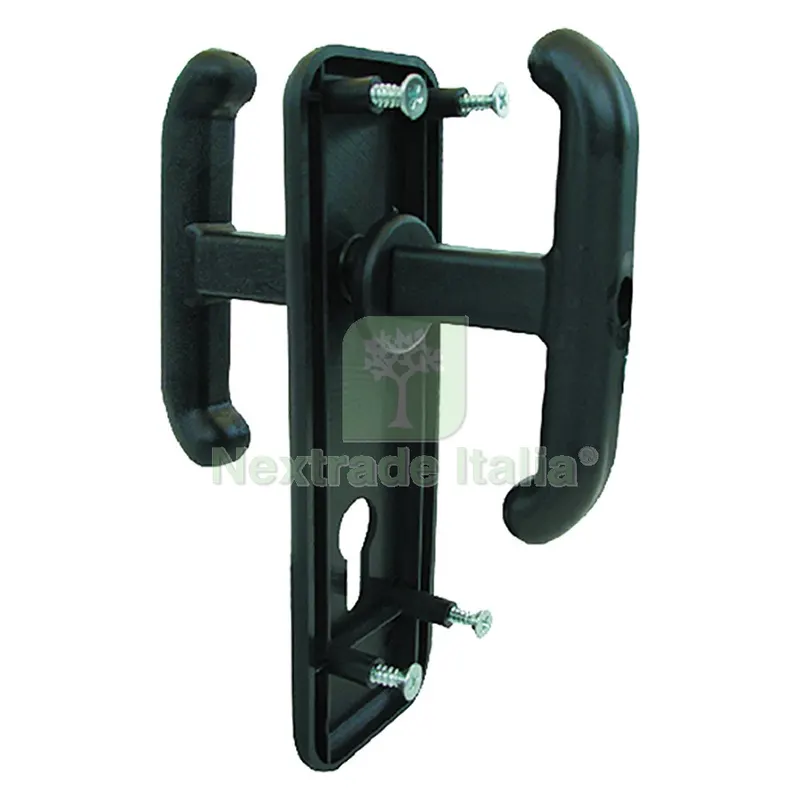 Maniglie per Porte Basculanti ART. 433 con placca — Maniglie e pomelli — rif. FERX.332026NLM