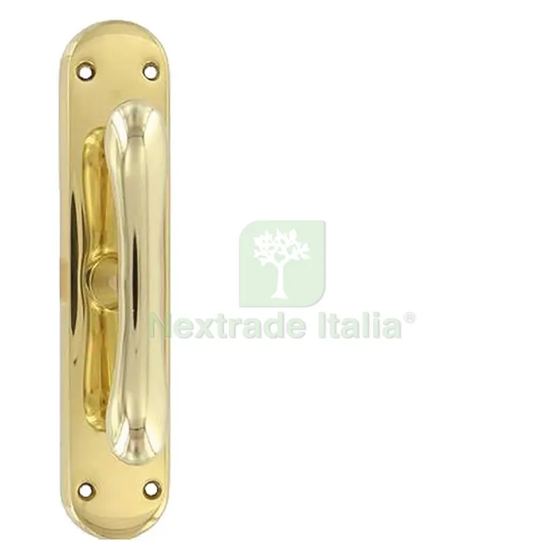 2PZ CREMONESE 'GOCCIA' con fori - cromo satinato — Maniglie e pomelli — rif. FERX.3020072NLM — foto 2 2PZ CREMONESE 'GOCCIA' con fori - cromo satinato — Maniglie e pomelli — rif. FERX.3020072NLM — foto 2