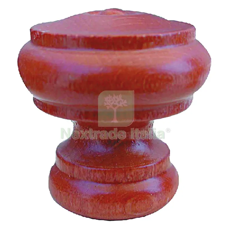 25PZ POMOLO LEGNO ART. 102 mm 40 art.102A noce chiaro codice 335025 — Maniglie e pomelli — rif. FERX.335025NLM