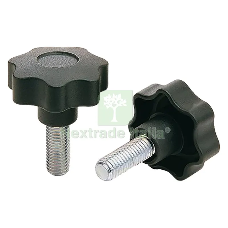VOLANTINO CON PERNO FILETTATO M6 x 30 ømm 40 — Bulloni, dadi e rondelle — rif. FERX.3400224NLM